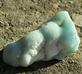 Kalsiitti Caribian Blue sinivihreä raaka 22g B 45x23x17mm