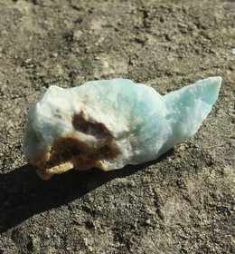 Kalsiitti Caribian Blue sinivihreä raaka 22g C 55x20x18mm