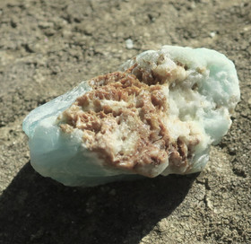 Kalsiitti Caribian Blue sinivihreä raaka 23g A 40x30x20mm