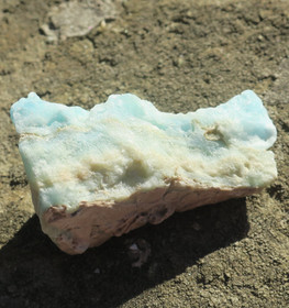 Kalsiitti Caribian Blue sinivihreä raaka 30g A 52x30x25mm