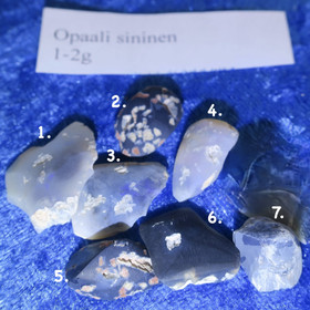 Opaali sininen raaka 1-2g Hi 126sin