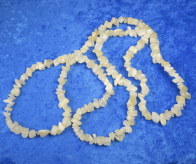 Helmet vaaleankeltaiset kalsiitti sipsihelmet 70cm