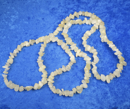 Helmet vaaleankeltaiset kalsiitti sipsihelmet 70cm