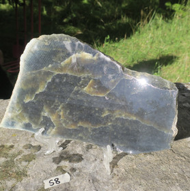 Jaloserpentiini siivu 300x170x8mm iso 800g Suomi S8