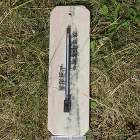 Lämpömittari marmori 250x80mm vaalea monivärinen MAR-L