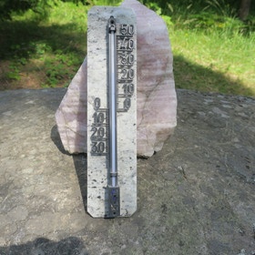 Lämpömittari marmori 300x70mm harmaankirjava MAR-i