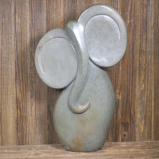 Kiviveistos elefantti talkkiserpentiini 6,5kg  Muvez29