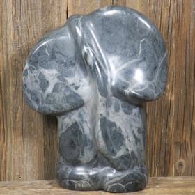 Kiviveistos elefantti talkkiserpentiini 4,8kg  Muvez32