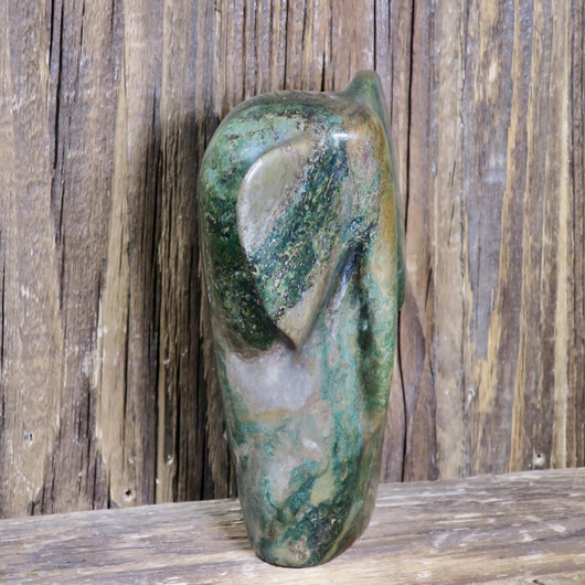 Kiviveistos elefantti verdiitti-afrikan jade 1,1kg Muvez40