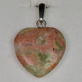 Riipus unakiitti 25mm sydän, riipuslenkki 925-hopea. nro6