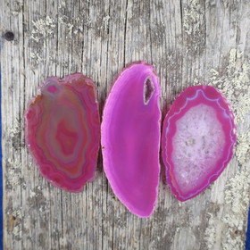 Akaattilevy pinkki 55-70mm P2-4