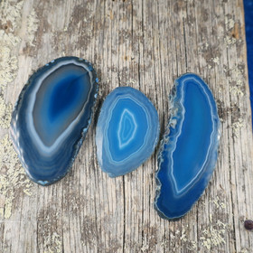 Akaattilevy sinivihreä 40-65mm siivu T2-4