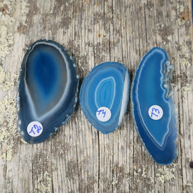 Akaattilevy sinivihreä 40-65mm siivu T2-4