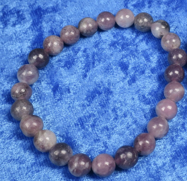Rannekoru lepidoliitti 8mm 17-18cm