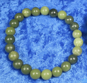 Rannekoru serpentiini 8mm 17-18cm tummanvihreä