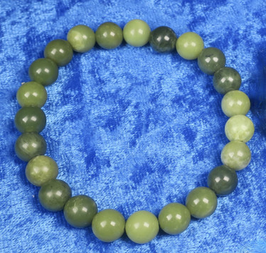 Rannekoru serpentiini 8mm 17-18cm tummanvihreä