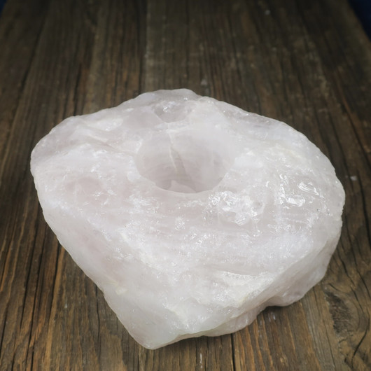 Tuikkualusta ruusukvartsi iso 1222g 110x100x60mm