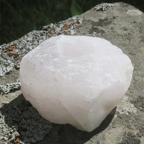 Tuikkualusta ruusukvartsi 1090g 100x100x60mm