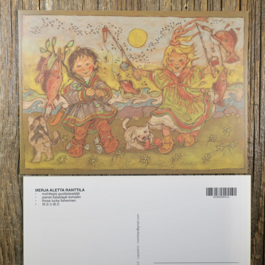 Postikortti PIENET KALASTAJAT ILOMIELIN