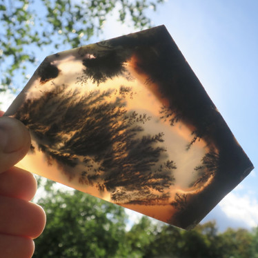 Dendriittiakaatti levy 108g 102x95x6mm jj5b