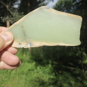 Nefriitti omenanvihreä extra siivu 176g  jj10 Katso video