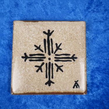 Minitaulu lumikide 7x7cm keramiikkalaatta