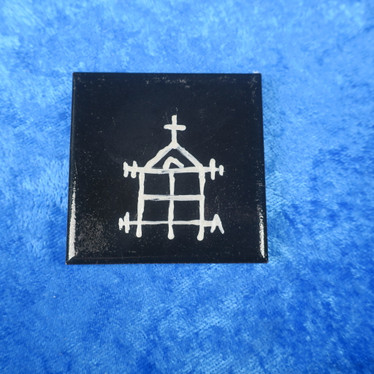 Minitaulu viisas mies 5x5cm keramiikkalaatta