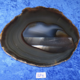 Akaattilevy 167g 130x115x5mm ruskea Brasilia  jj2