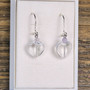 Korvakorut vuorikidesydän ja vaalea pieni ametisti