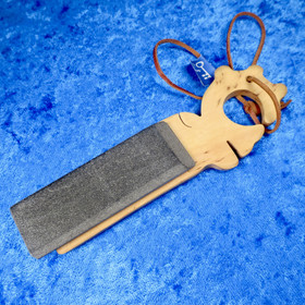 Hiomakivi 75x25x7mm visakoivukahvalla PORO