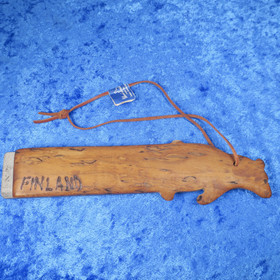 Hiomakivi 90x28x7mm visakoivukahvalla ruskea KARHU