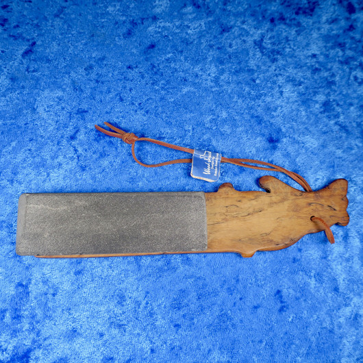 Hiomakivi 90x28x7mm visakoivukahvalla ruskea KARHU