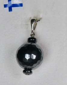 Riipus hematiitti 14mm viistehiottu HE6