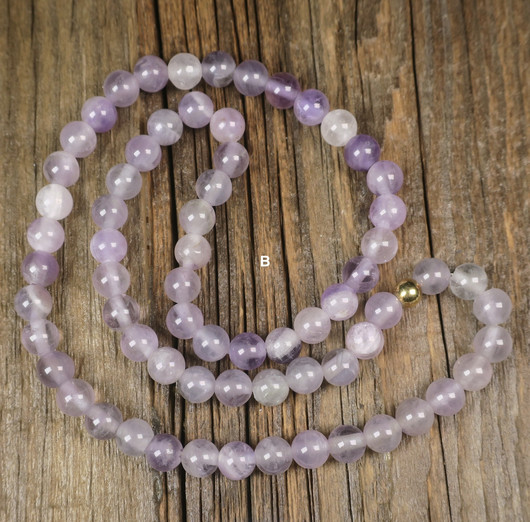 Rannekoru fluoriitti 6mm tuplarannekoru