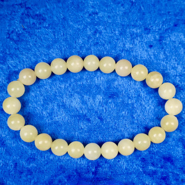 Rannekoru kalsiitti keltainen 8mm 18cm