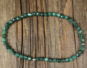 Rannekoru malakiitti viistehiottu 17cm