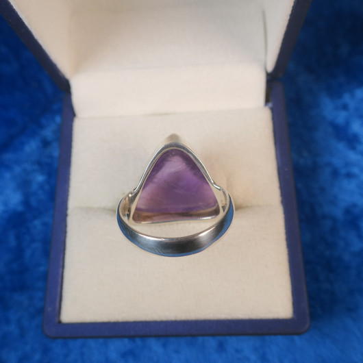 Hopeasormus ametisti 18mm kolmio