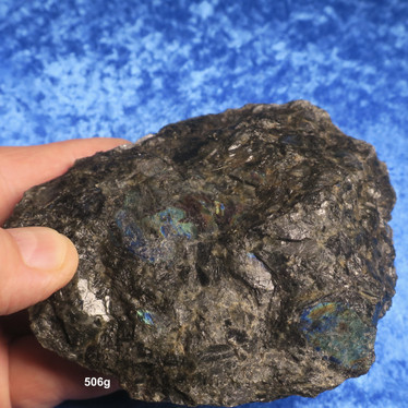 Spektroliitti raaka  506g 110x100x30mm Ylämaa Suomi Hi53S