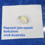 Kapussi jalo-opaali Australiasta. Koko näkyy valikon kuvassa.