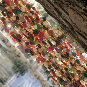  Kaulahelmet 80cm malahelmet kvartseja, granaattia, helmiä ym