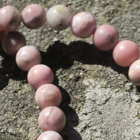 Rodoniitti 6mm irtohelmi