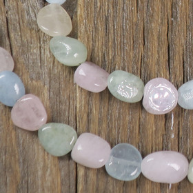 Irtohelmi beryllit morganiitti, akvamariini, heliodori rumpuhiottu