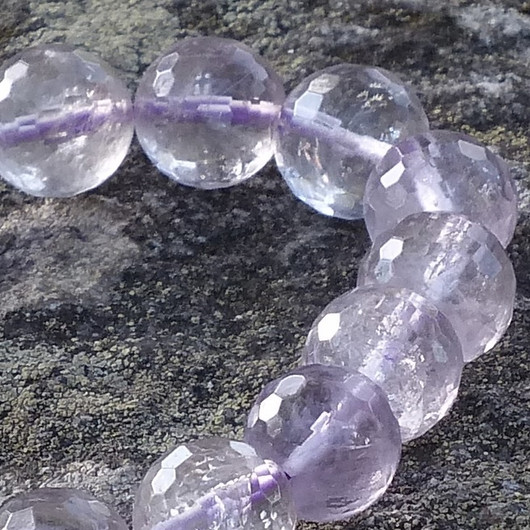 Ametisti läpikuultava viistehiottu 16mm irtohelmi