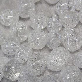 Vuorikide särötetty ice-jää 8-10mm rumpuhiottu irtohelmi