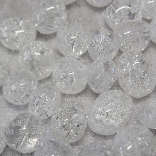 Vuorikide särötetty ice-jää 8-10mm rumpuhiottu irtohelmi