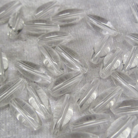 Vuorikide kirkas n. 12x4mm riisin mallinen irtohelmi