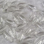 Vuorikide kirkas n. 12x4mm riisin mallinen irtohelmi