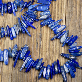 Lapis latsuli pitkä sipsi n 12-20mm irtohelmi