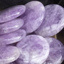 Ametisti vaalea violetti kiekko 25x7mm irtohelmi