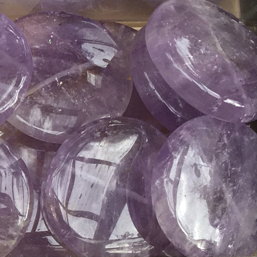 Ametisti läpikuultava violetti kiekko 30x7mm irtohelmi